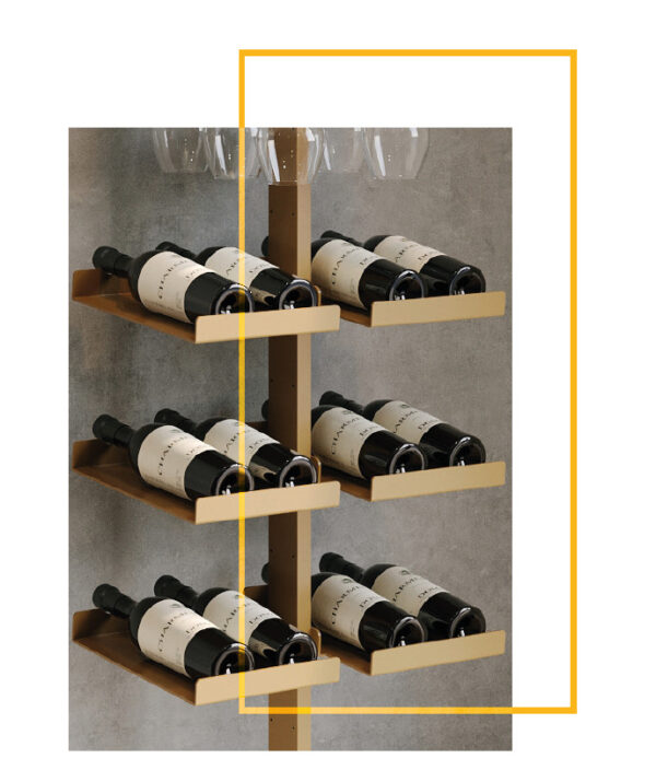 Parete attrezzata Systema Pole Cantinetta rimadesign - immagine 2