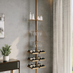 Parete attrezzata Systema Pole Cantinetta rimadesign